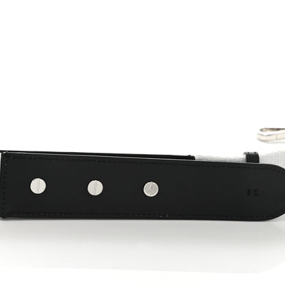 Fendi Canvas Calfskin FF 1974 Studded Strap You Black White 8 of 8