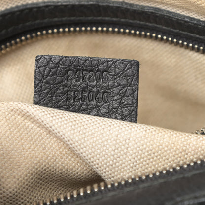Gucci Calfskin Vintage Web Medium Boston Black 7 of 23