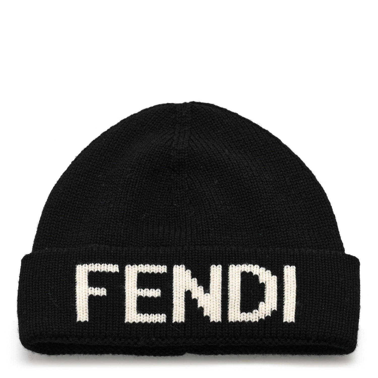 Fendi Wool Logo Beanie Black 1 of 5