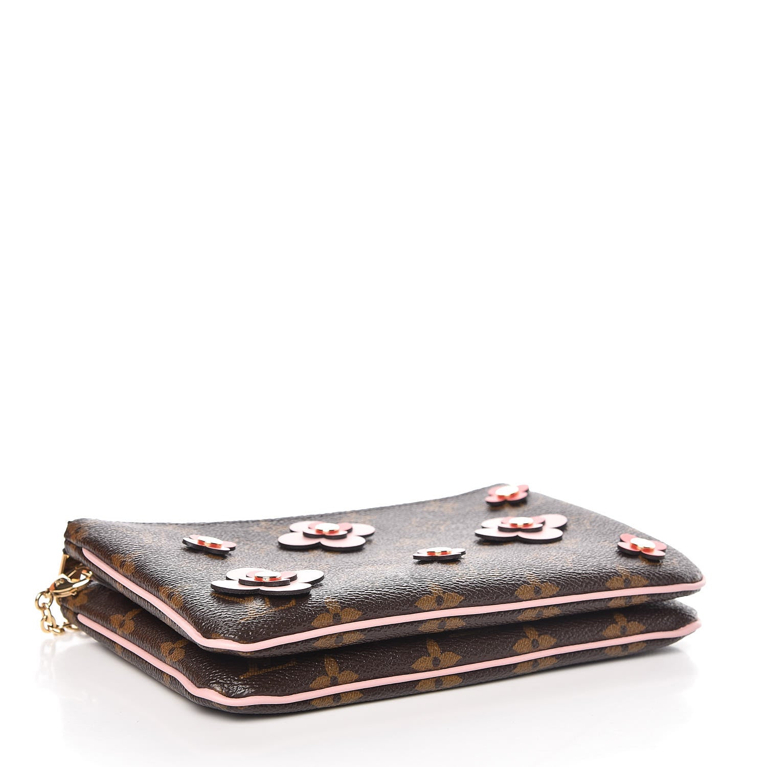 Louis Vuitton Monogram Blooming Flowers Double Zip Pochette 4 of 9