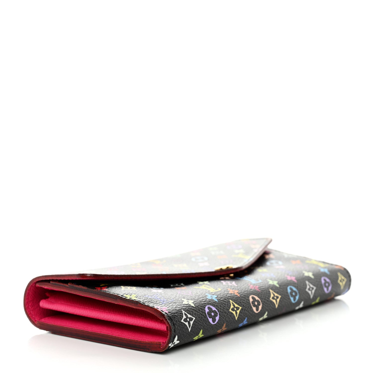 Louis Vuitton Monogram Multicolor Sarah Wallet NM Black Grenade 4 of 11