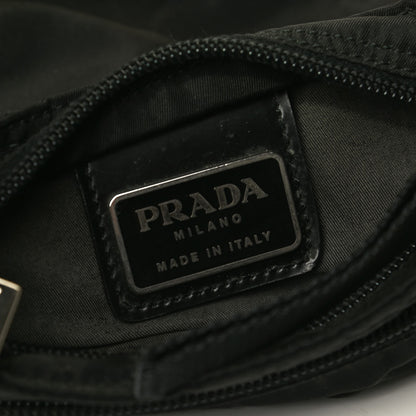 Prada Tessuto Nylon Saffiano Flat Messenger Bag Black 8 of 10