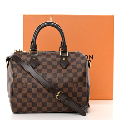 Louis Vuitton Damier Ebene Speedy Bandouliere 25 21 of 21