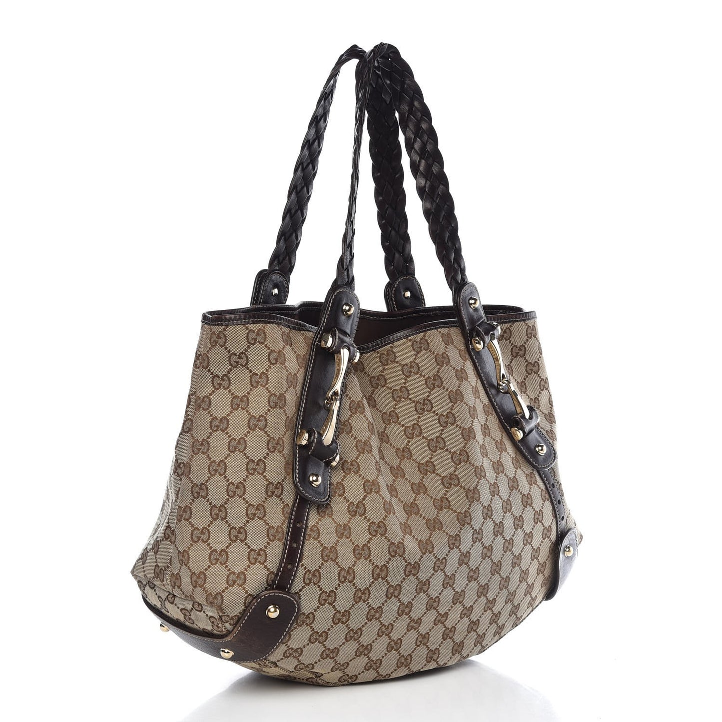 Monogram Medium Pelham Shoulder Bag Dark Brown