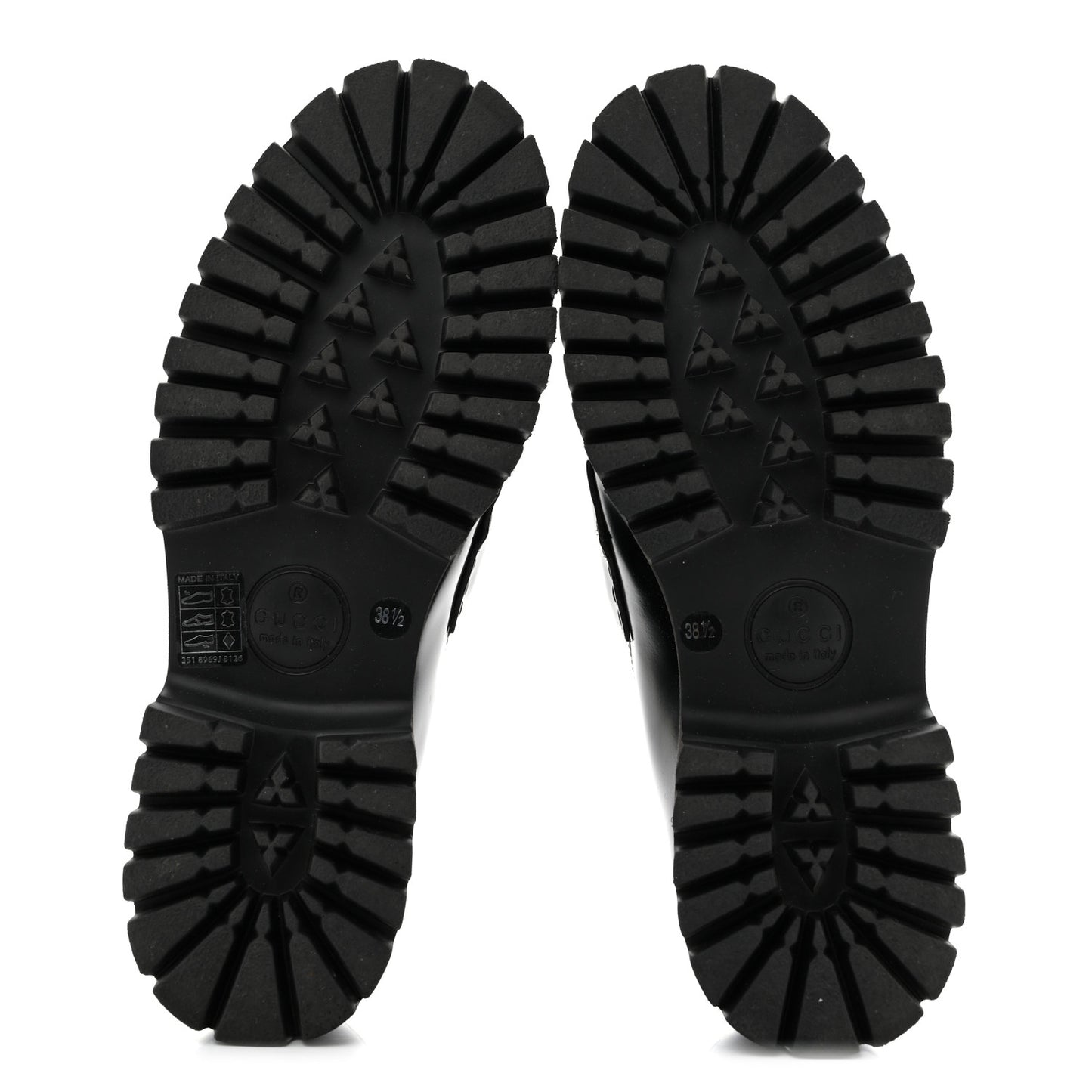 Cordovan Lux Womens Horsebit 45mm Platform Loafers 38.5 Black