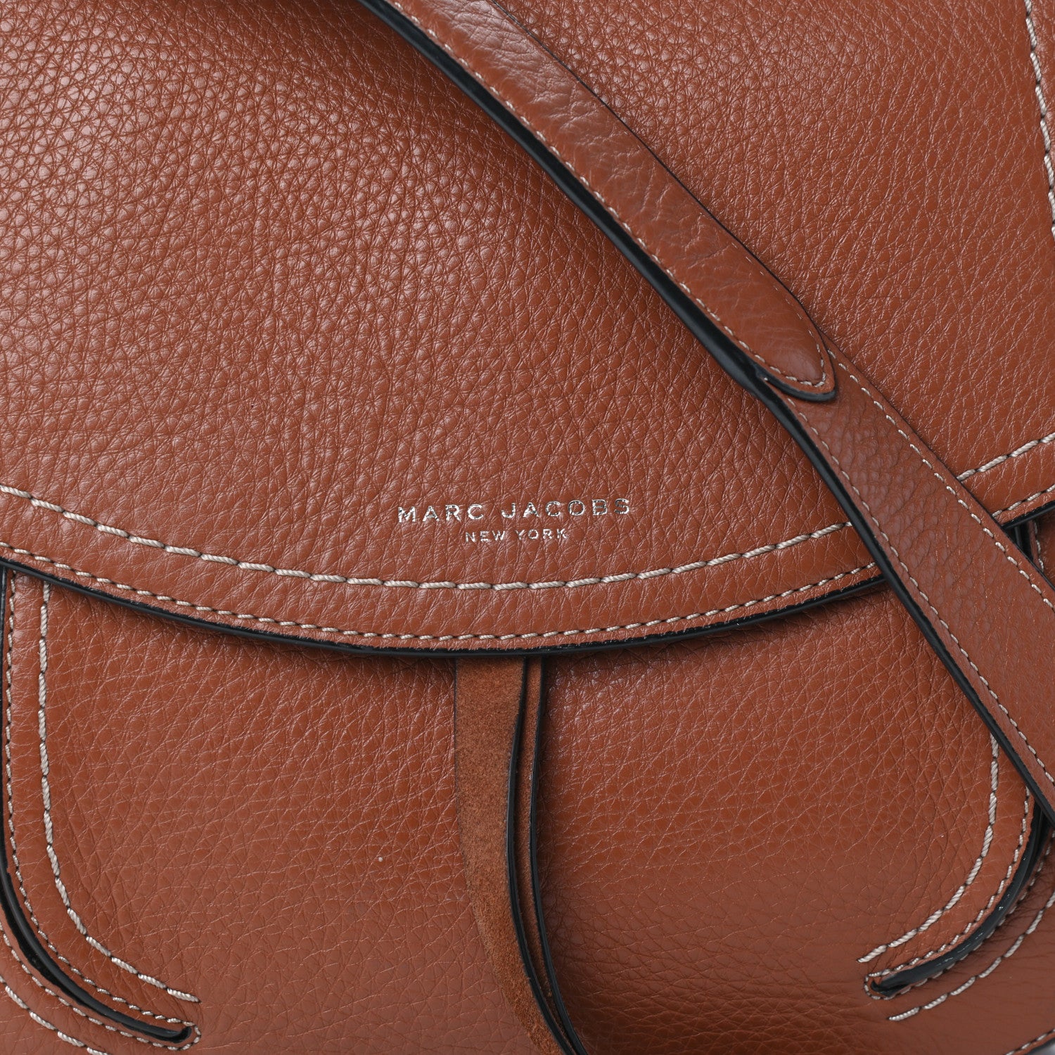 Marc Jacobs Calfskin Saddle Bag Cognac 7 of 9