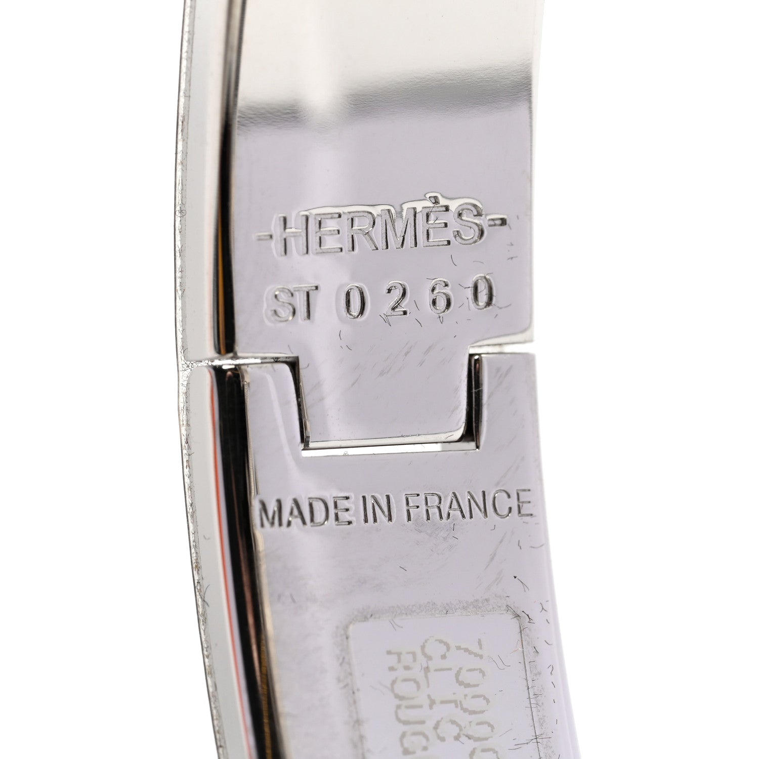 Hermes Enamel Narrow Clic Clac H Bracelet PM Rouge 4 of 5