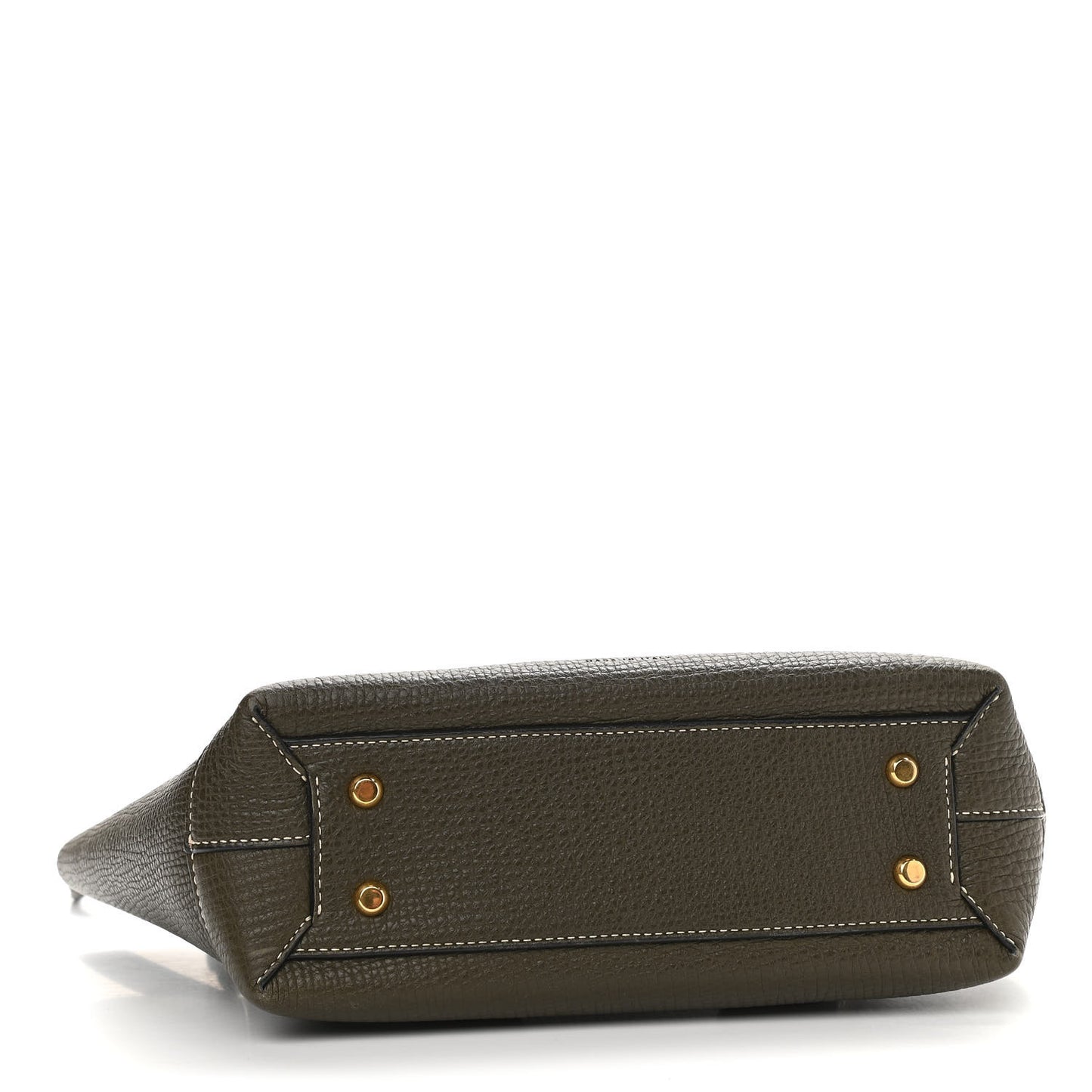 Grainy Calfskin Small Arco Kaki