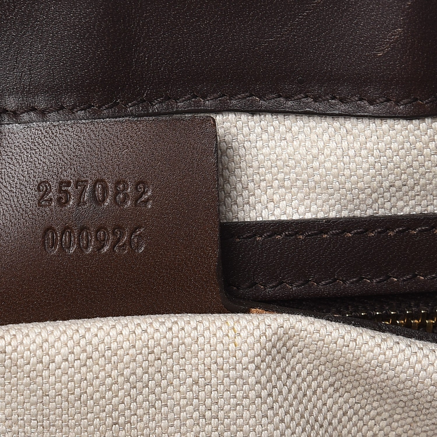Gucci Monogram Vintage Web Medium Half Moon Hobo Dark Brown 7 of 11