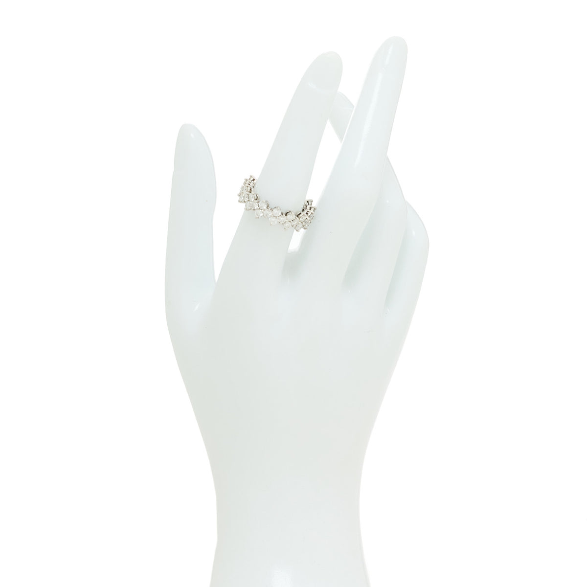 Tiffany Platinum Diamond Aria Band Ring 54 7 2 of 4