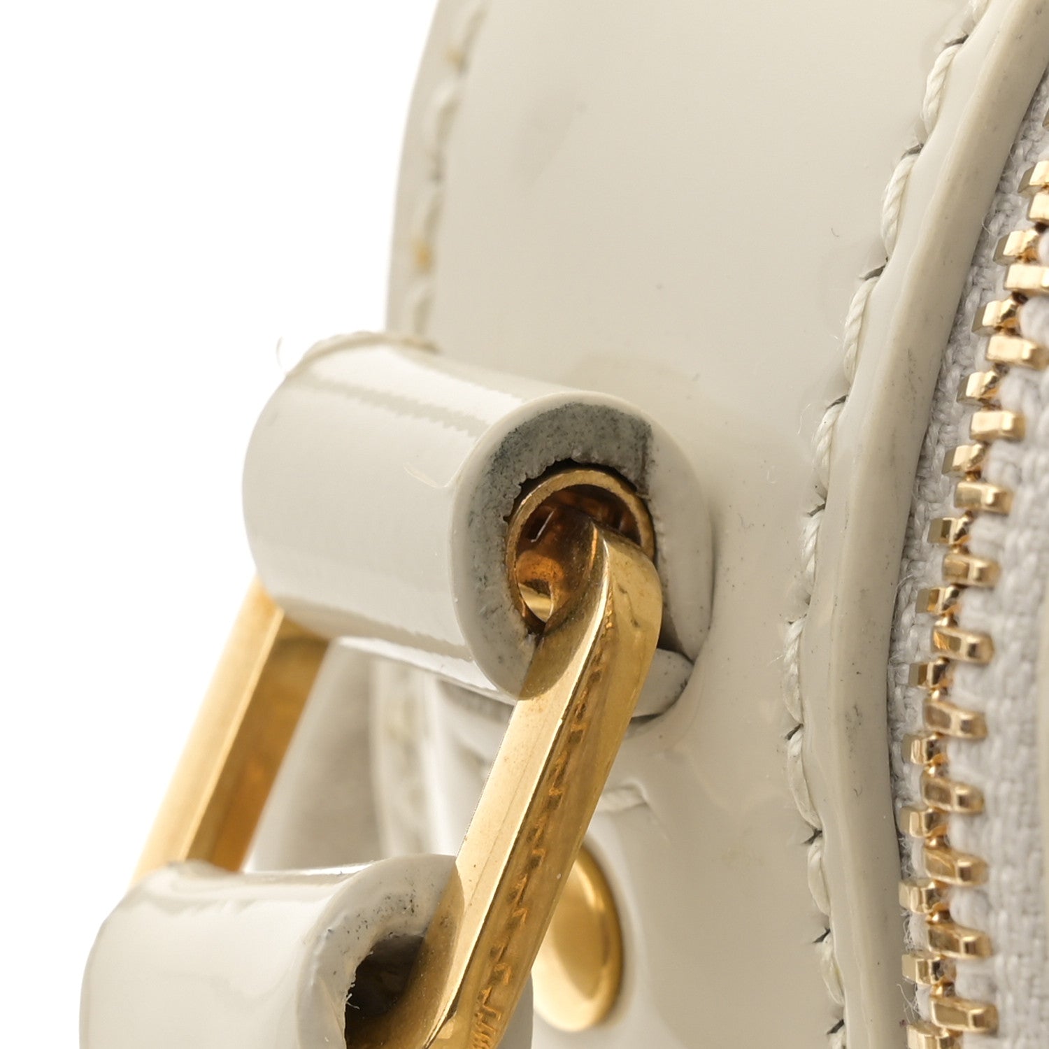 Saint Laurent Patent Matelasse Monogram Toy Vicky Camera Bag Off White 12 of 12