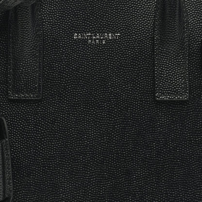 Saint Laurent SAINT LAURENT Grained Calfskin Nano Sac De Jour Black 7 of 10