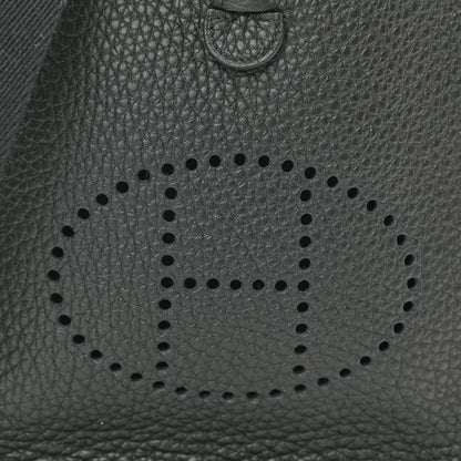 Hermes Taurillon Clemence Evelyne TPM Black 8 of 10