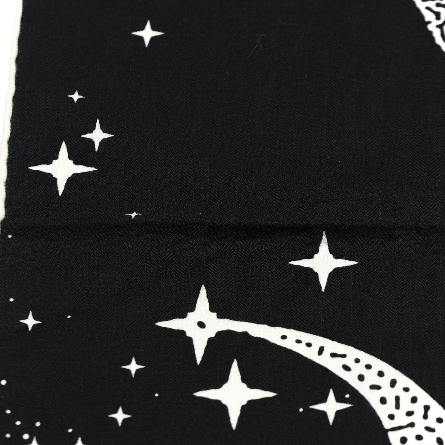 Hermes Silk Cashmere Clair De Lune Shawl 140 Black White 6 of 10