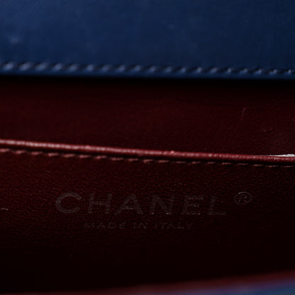 Chanel Lambskin Quilted Medium Crossing Times Flap Blue 6 of 13