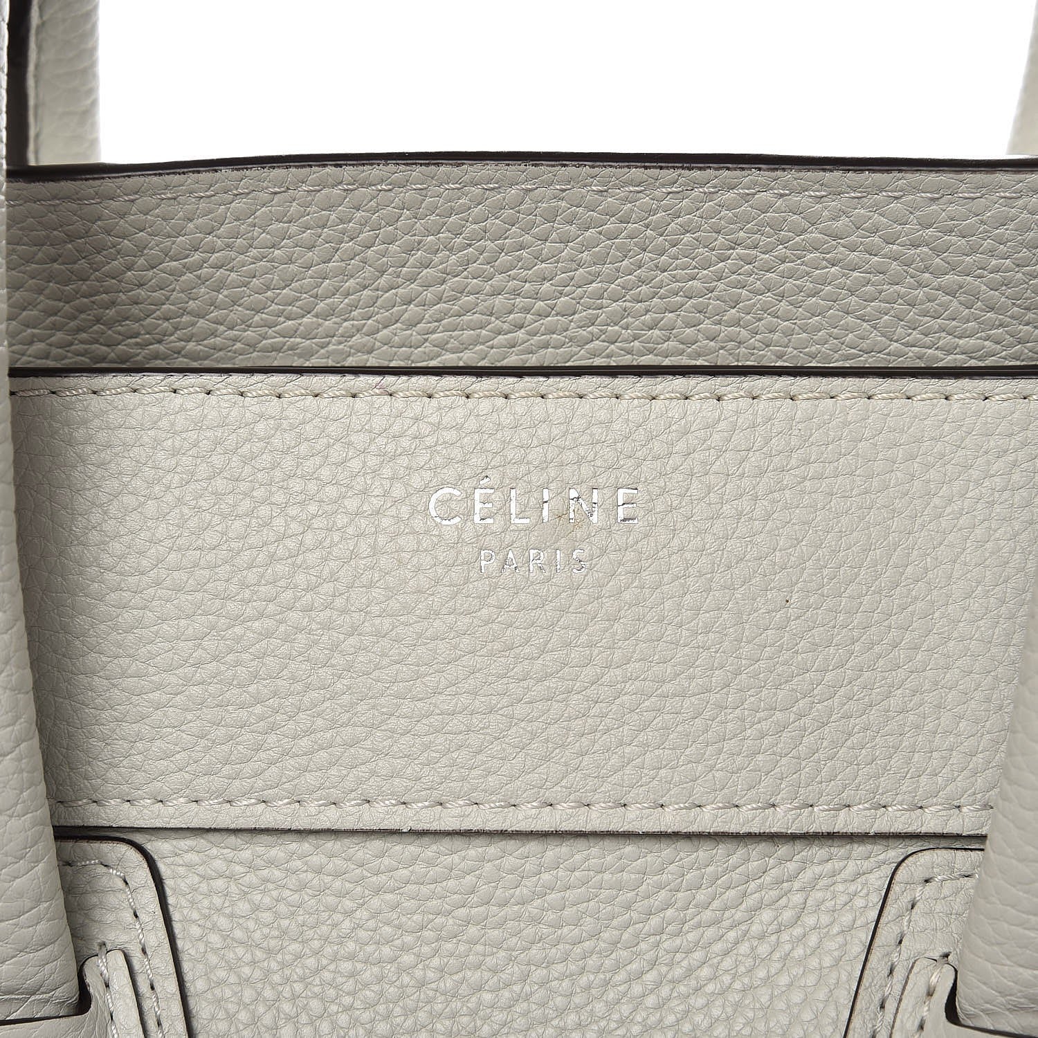 Celine Drummed Calfskin Mini Luggage Lune 8 of 11