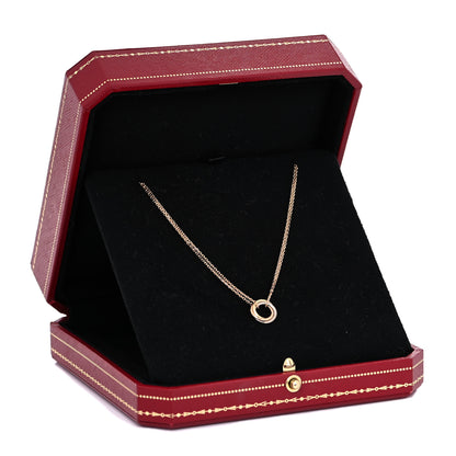 Cartier 18K Pink Yellow White Gold Trinity Double Chain Pendant Necklace 6 of 6
