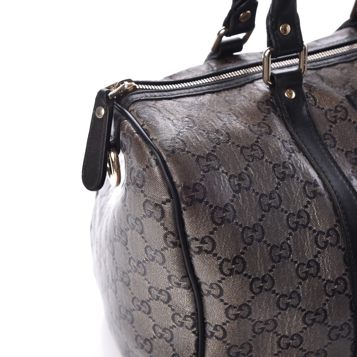 Crystal Monogram Medium Joy Boston Black