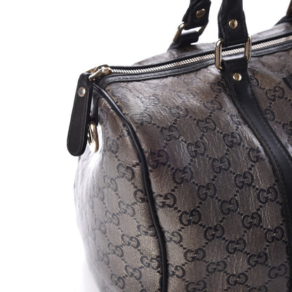 Gucci Crystal Monogram Medium Joy Boston Black 10 of 18