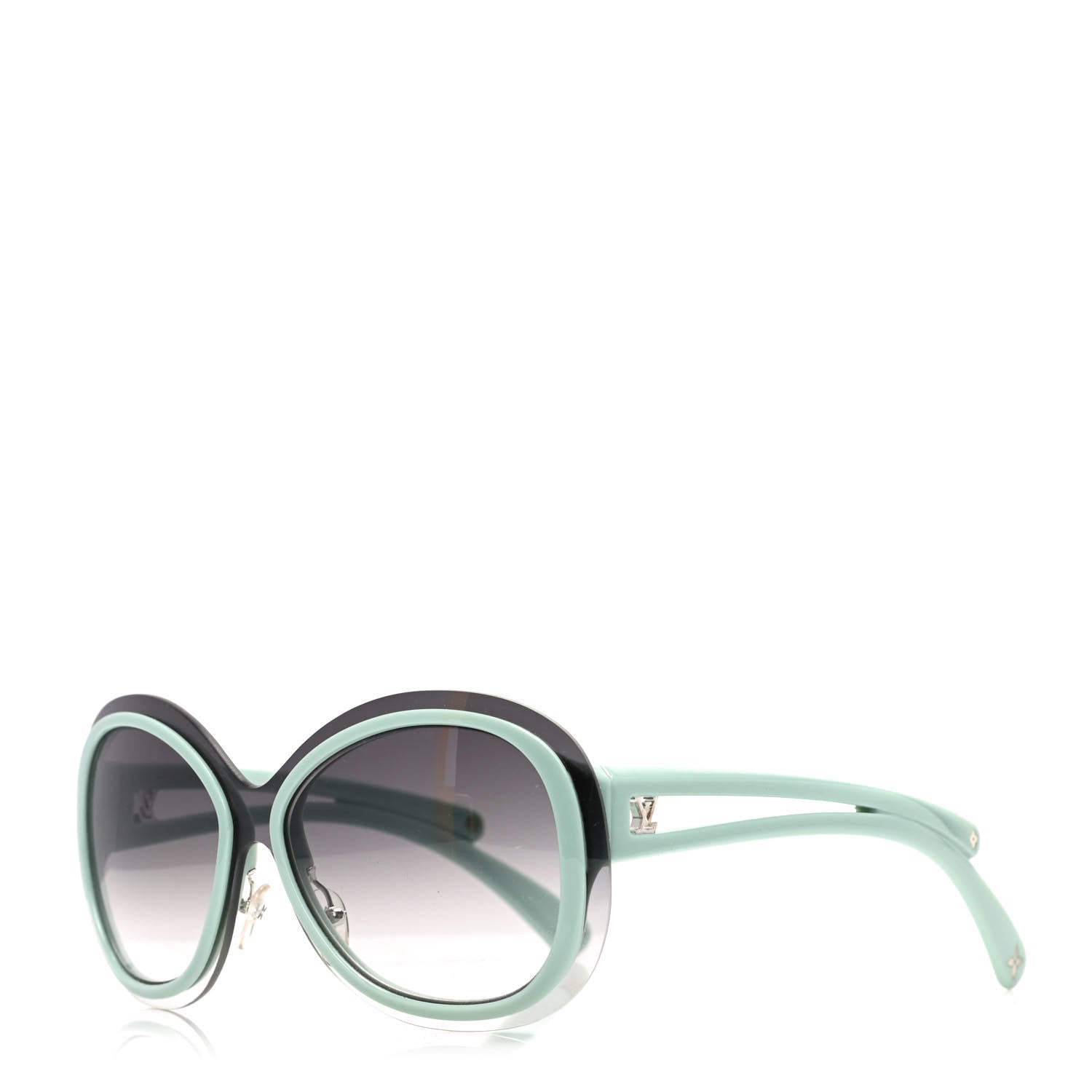 Louis Vuitton Acetate Two-Tone Frame Flore Sunglasses Z0452U Green 1 of 8