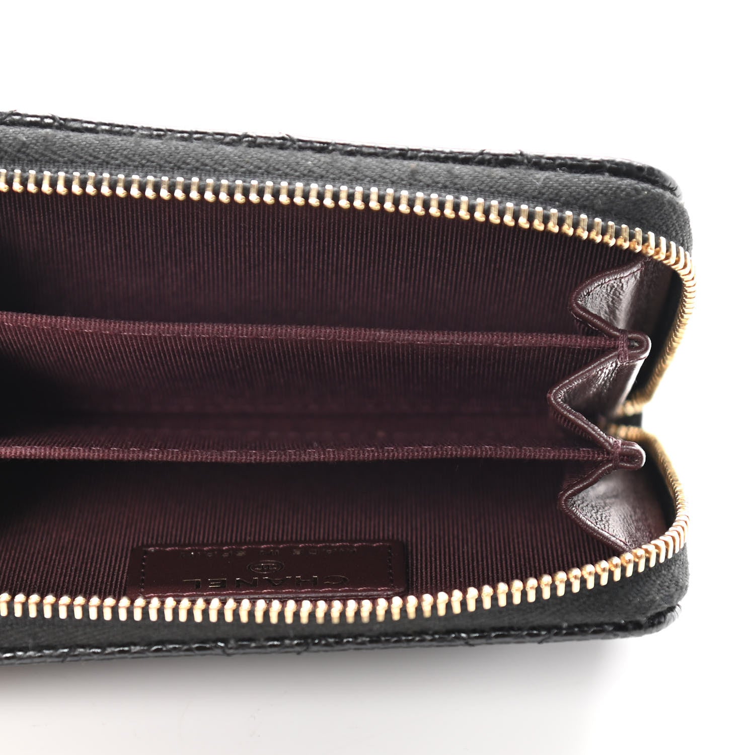 Chanel Caviar Quilted Zip Coin Purse Black 5 of 13