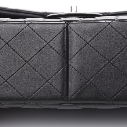Chanel Lambskin Quilted Jumbo Double Flap Black 9 of 13