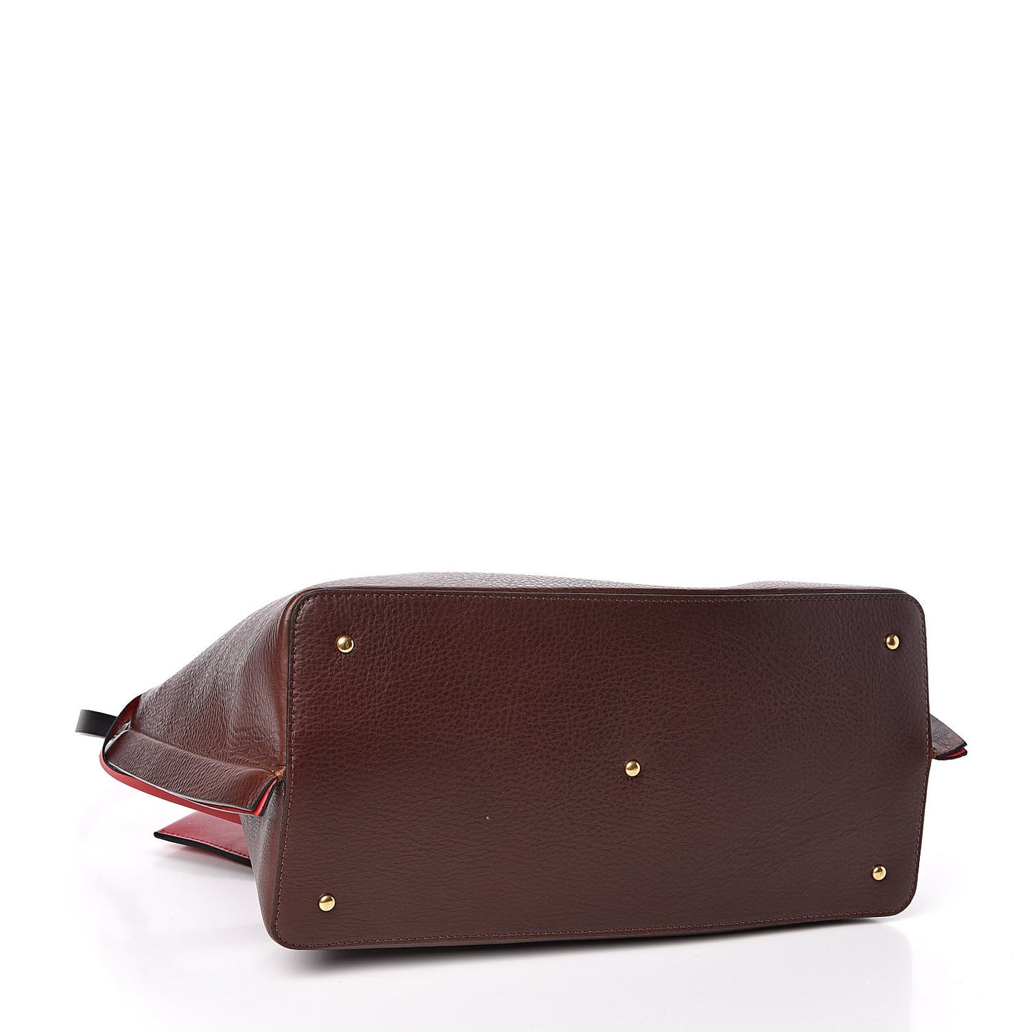 Grainy Calfskin Medium VLogo Escape Shopper Rubin