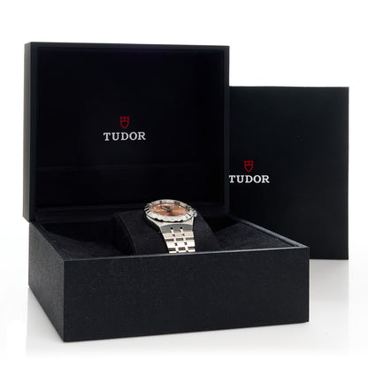 TUDOR Stainless Steel Diamond 34mm Royal Automatic Watch Pink 28400 5 of 5