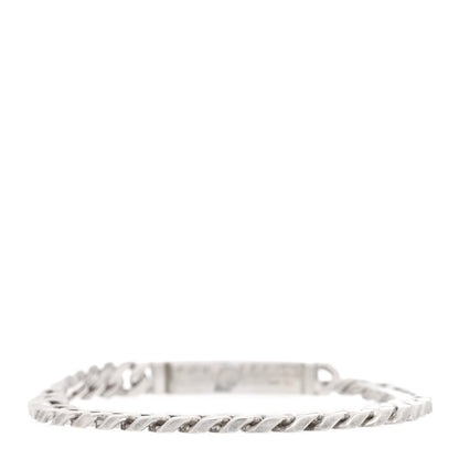 Hermes Sterling Silver TPM Kelly Gourmette Bracelet XL 2 of 3