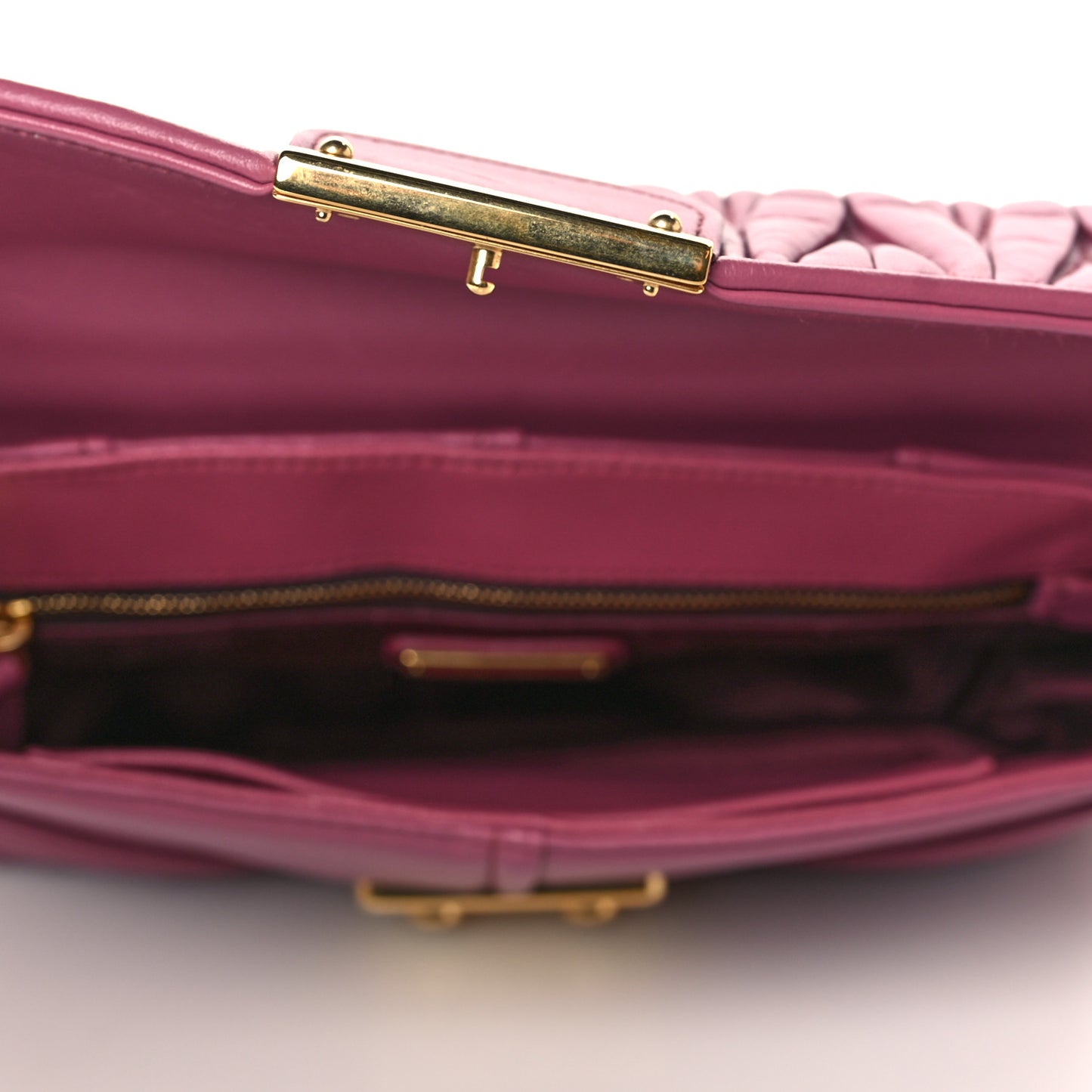 Nappa Matelasse Biker Shoulder Bag Bruyere