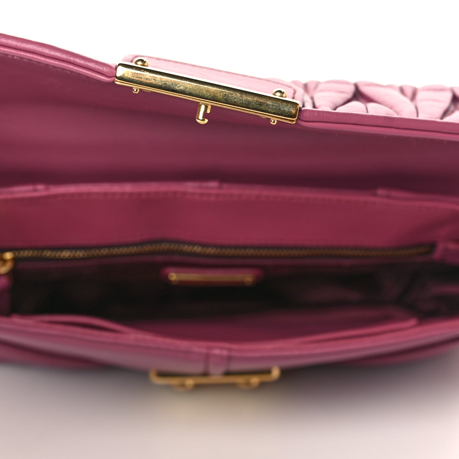 Miu Miu Nappa Matelasse Biker Shoulder Bag Bruyere 5 of 9