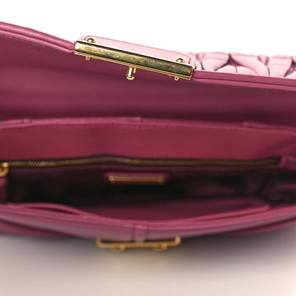Miu Miu Nappa Matelasse Biker Shoulder Bag Bruyere 5 of 9