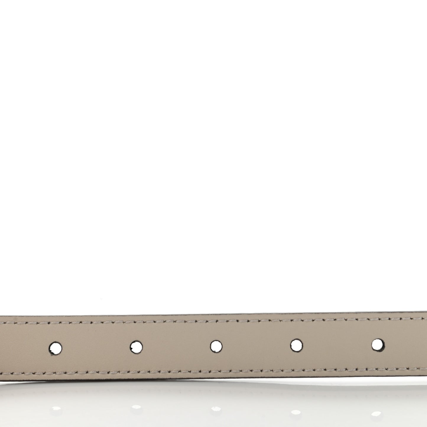 Calfskin Pearl Double G 20mm Belt 110 44 Ivory