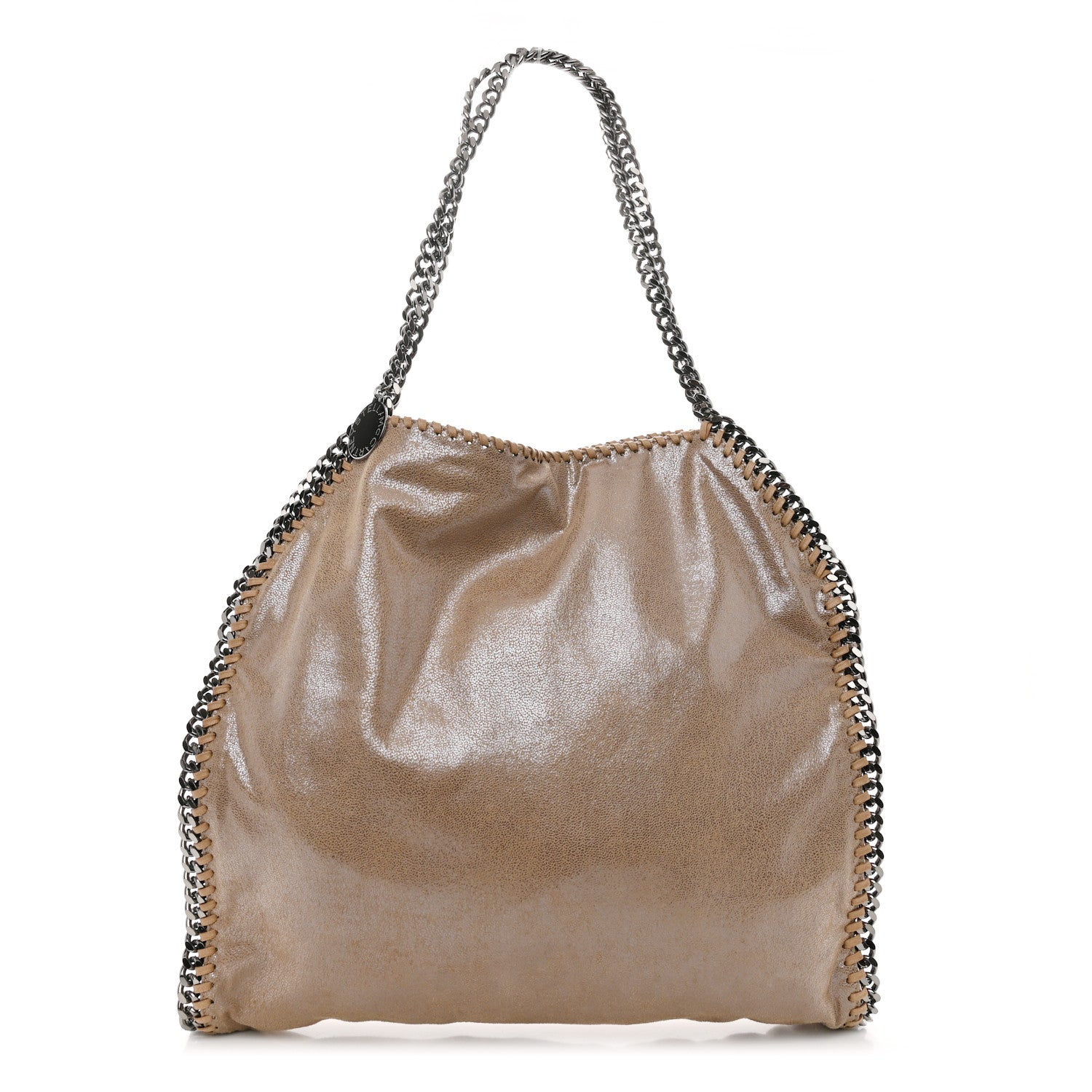Stella McCartney Shaggy Deer Falabella Fold Over Tote Taupe 1 of 10