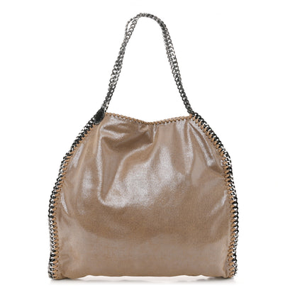 Stella McCartney Shaggy Deer Falabella Fold Over Tote Taupe 1 of 10