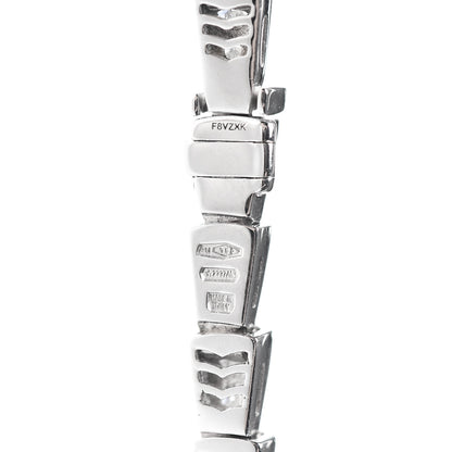 Bulgari 18K White Gold Diamond Serpenti Viper Slim Pave Necklace 9 of 16