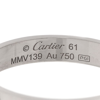 Cartier 18K White Gold 3.5mm LOVE Wedding Band Ring 61 9.5 4 of 4