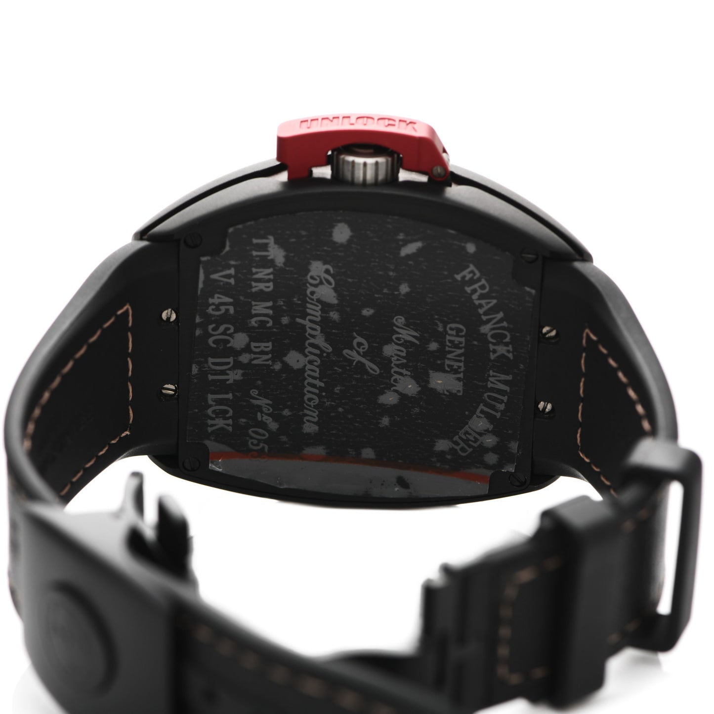 Titanium Calfskin 45mm Vanguard Fullback Automatic Watch Black V45SCDTLCK