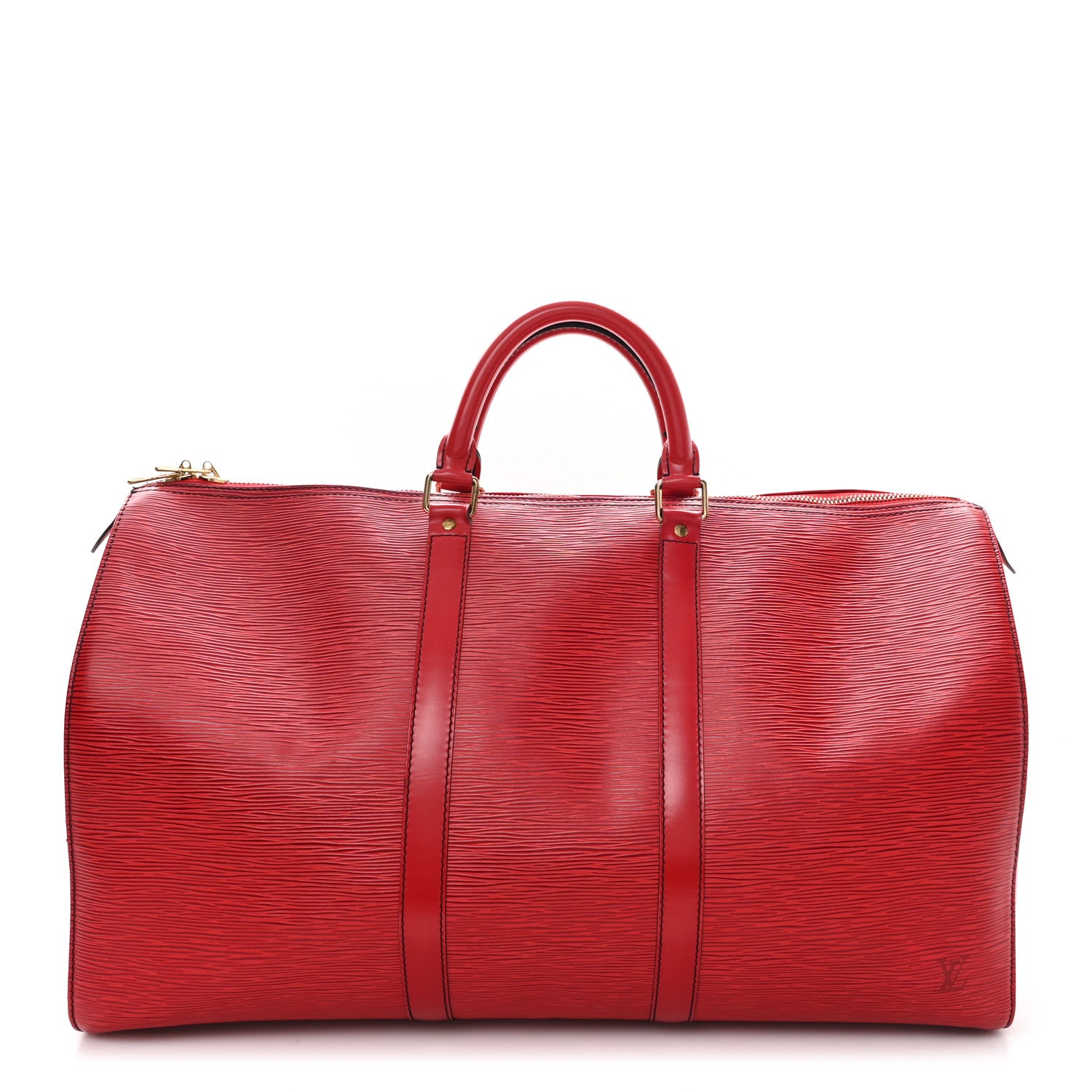 Louis Vuitton Epi Keepall 50 Castillan Red 1 of 10