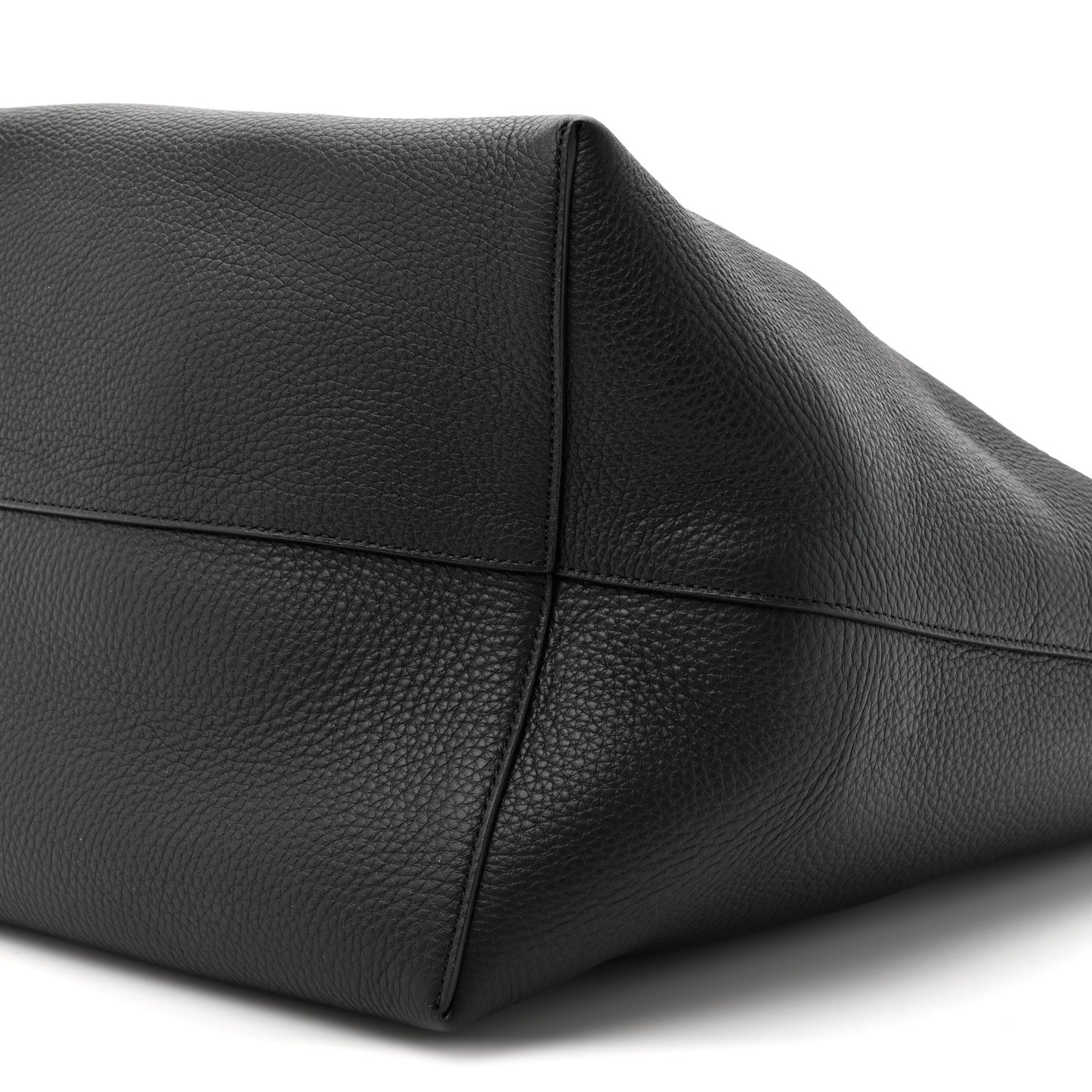 Grained Calfskin Large N/S Park Tote Black