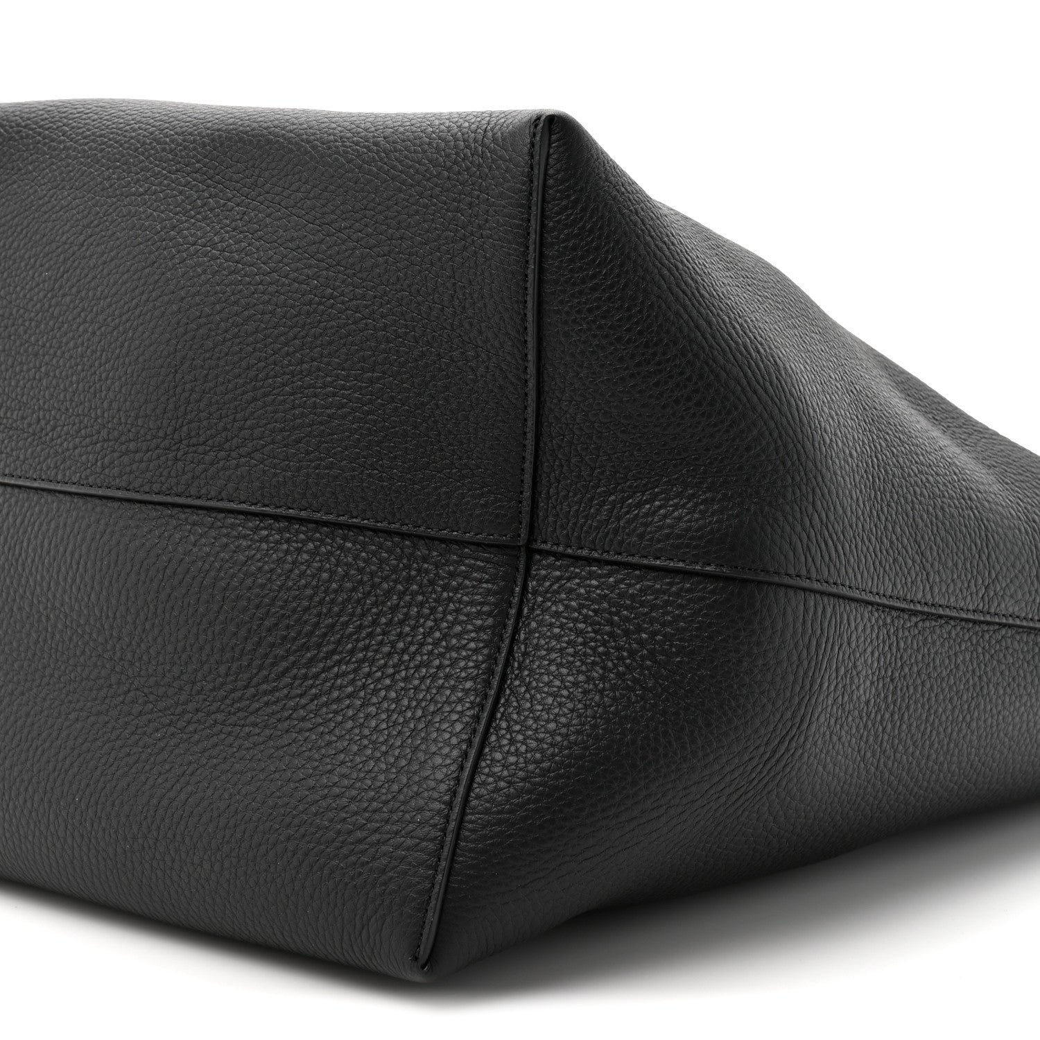 The Row Grained Calfskin Large N/S Park Tote Black 9 of 10