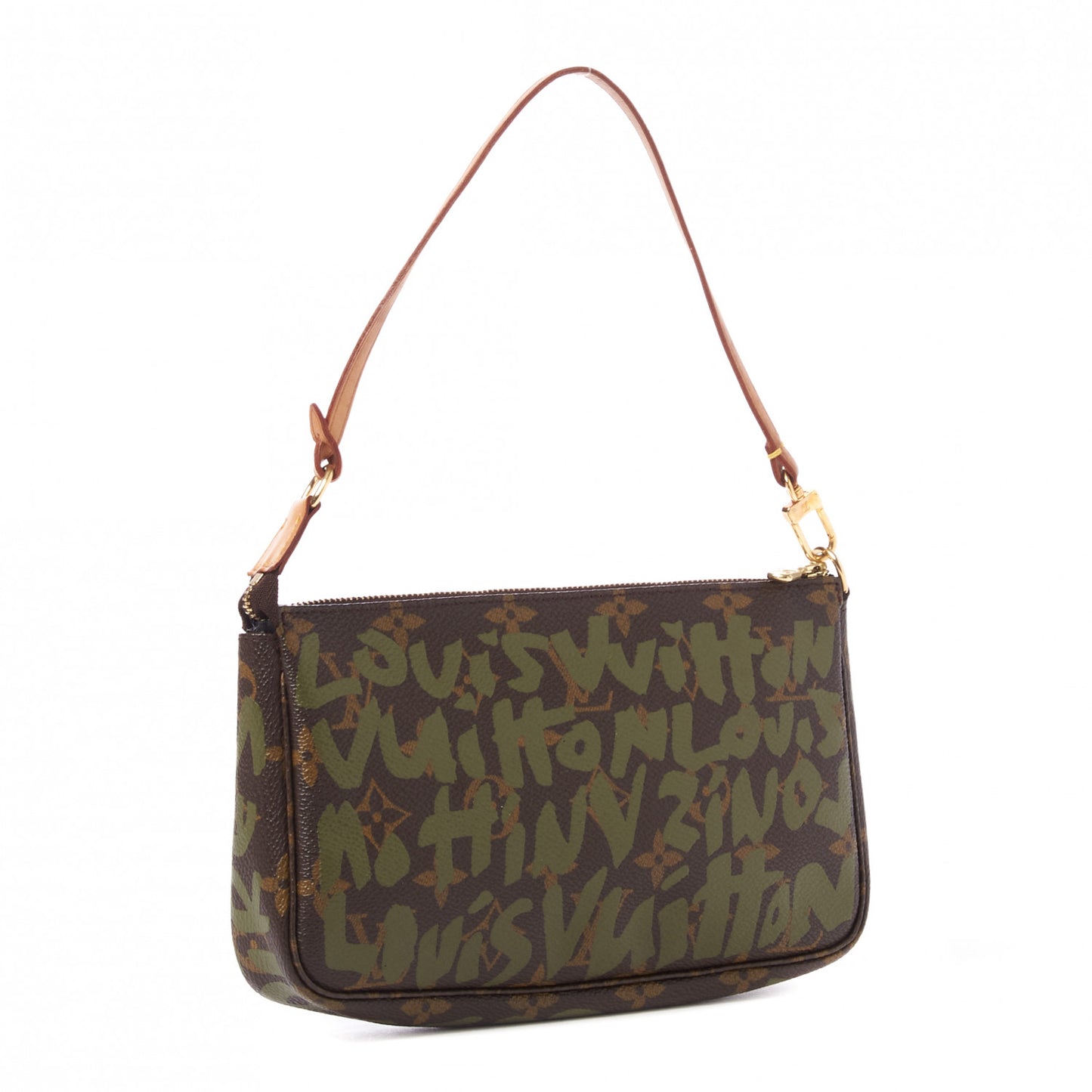 Monogram Graffiti Pochette Accessories Kaki