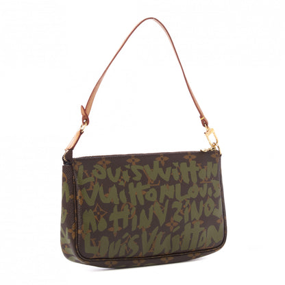 Louis Vuitton Monogram Graffiti Pochette Accessories Kaki 3 of 8