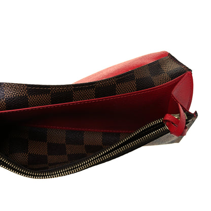 Louis Vuitton Damier Ebene Emilie Wallet Red 13 of 16