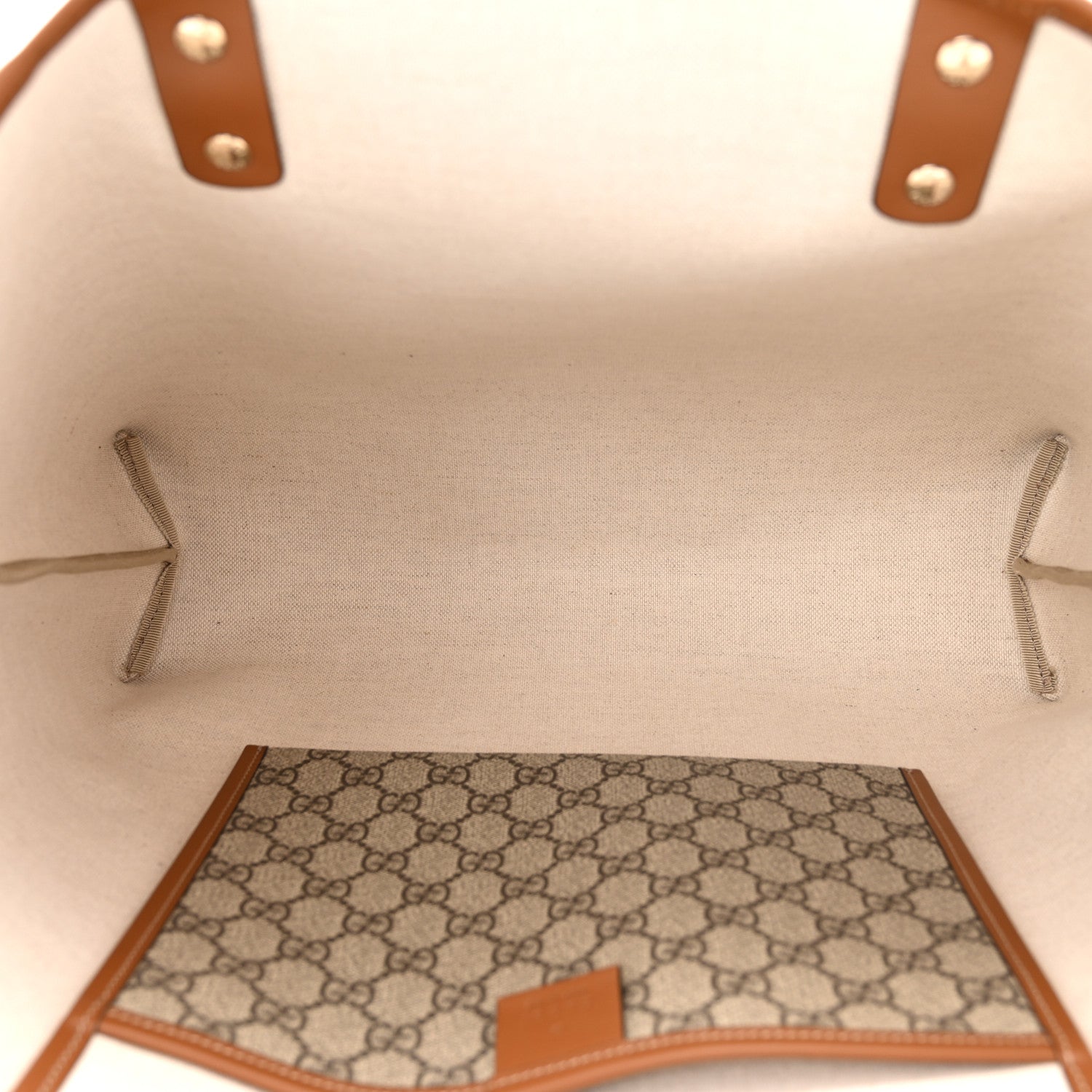 Gucci GG Plus Monogram Medium Signature Web Loop Tote Brown 5 of 10