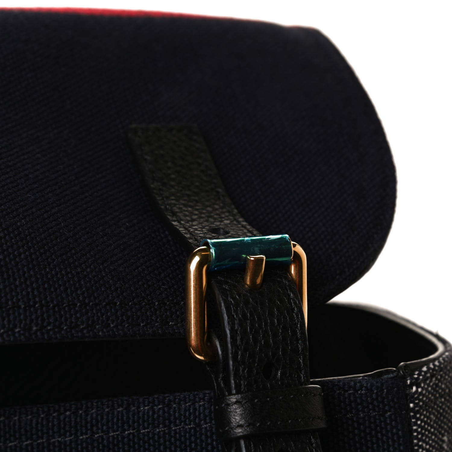 Burberry Canvas Mega Check Small Baildon Messenger Bag Navy 7 of 10