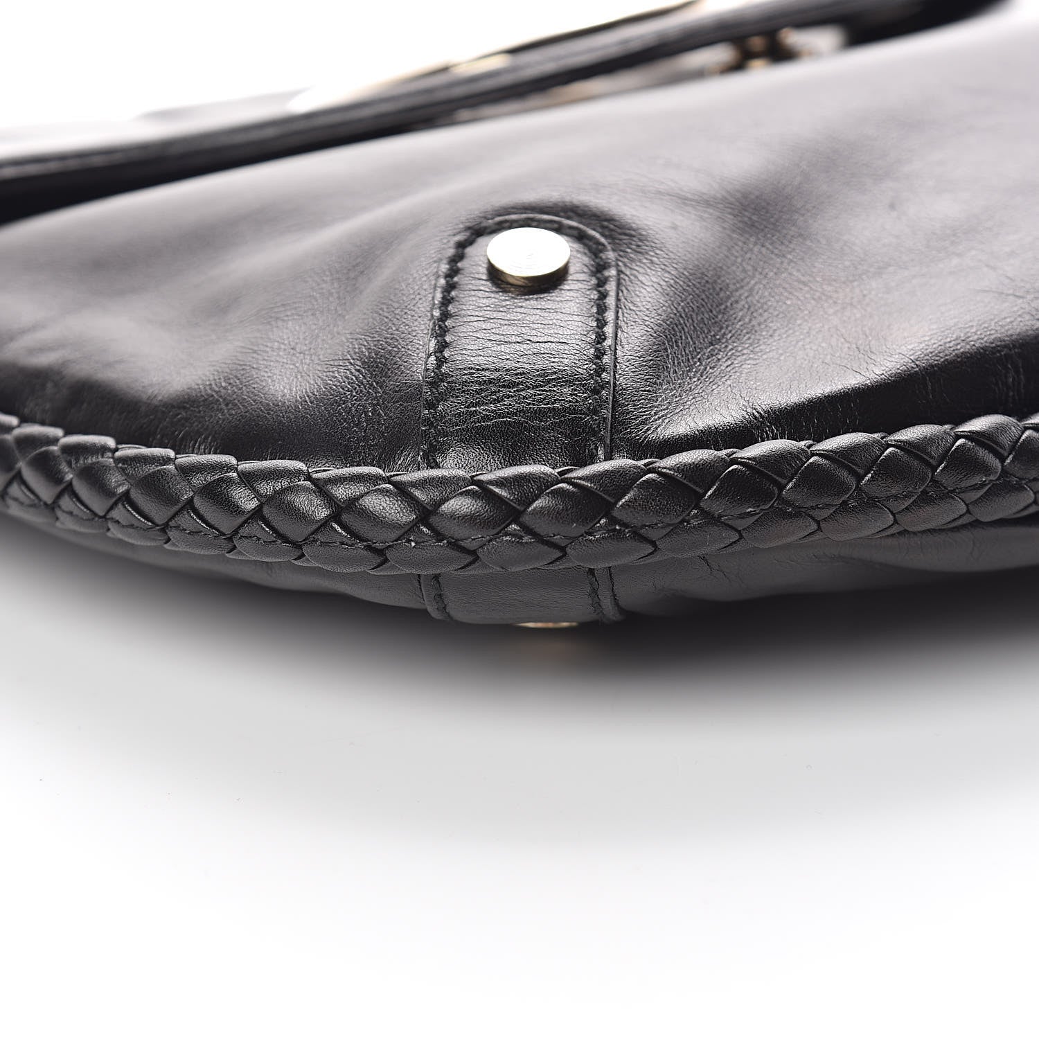 Gucci Calfskin Medium Britt Tassel Shoulder Bag Black 8 of 10