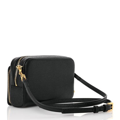 Christian Dior Grained Calfskin Caro Double Pouch Black 3 of 11