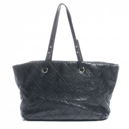 Chanel Glazed Calfskin Large On The Road Tote Black 4 of 8