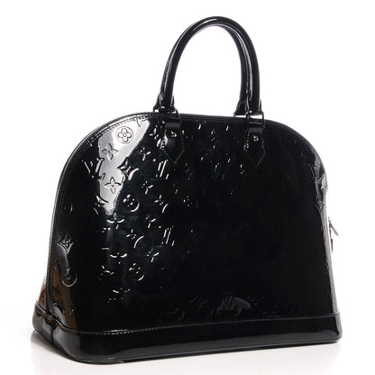 Louis Vuitton Vernis Alma GM Noir Magnetique 3 of 9